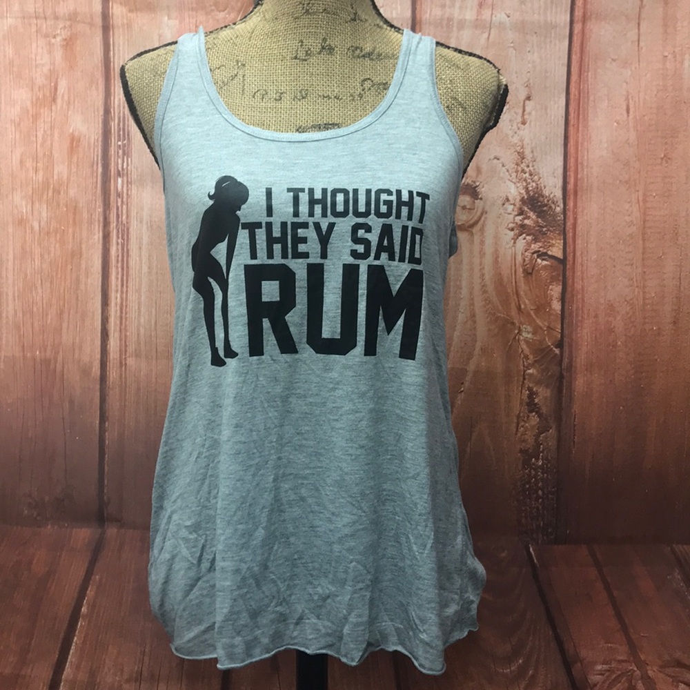 I though they said rum gray tank size xl